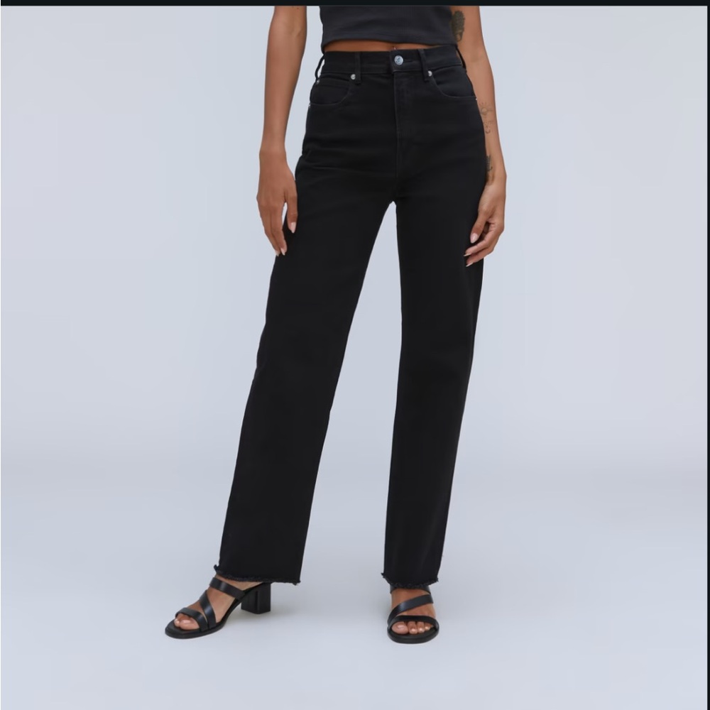 Everlane Way-High Jean Coal Size 24, 27.5 inch inseam